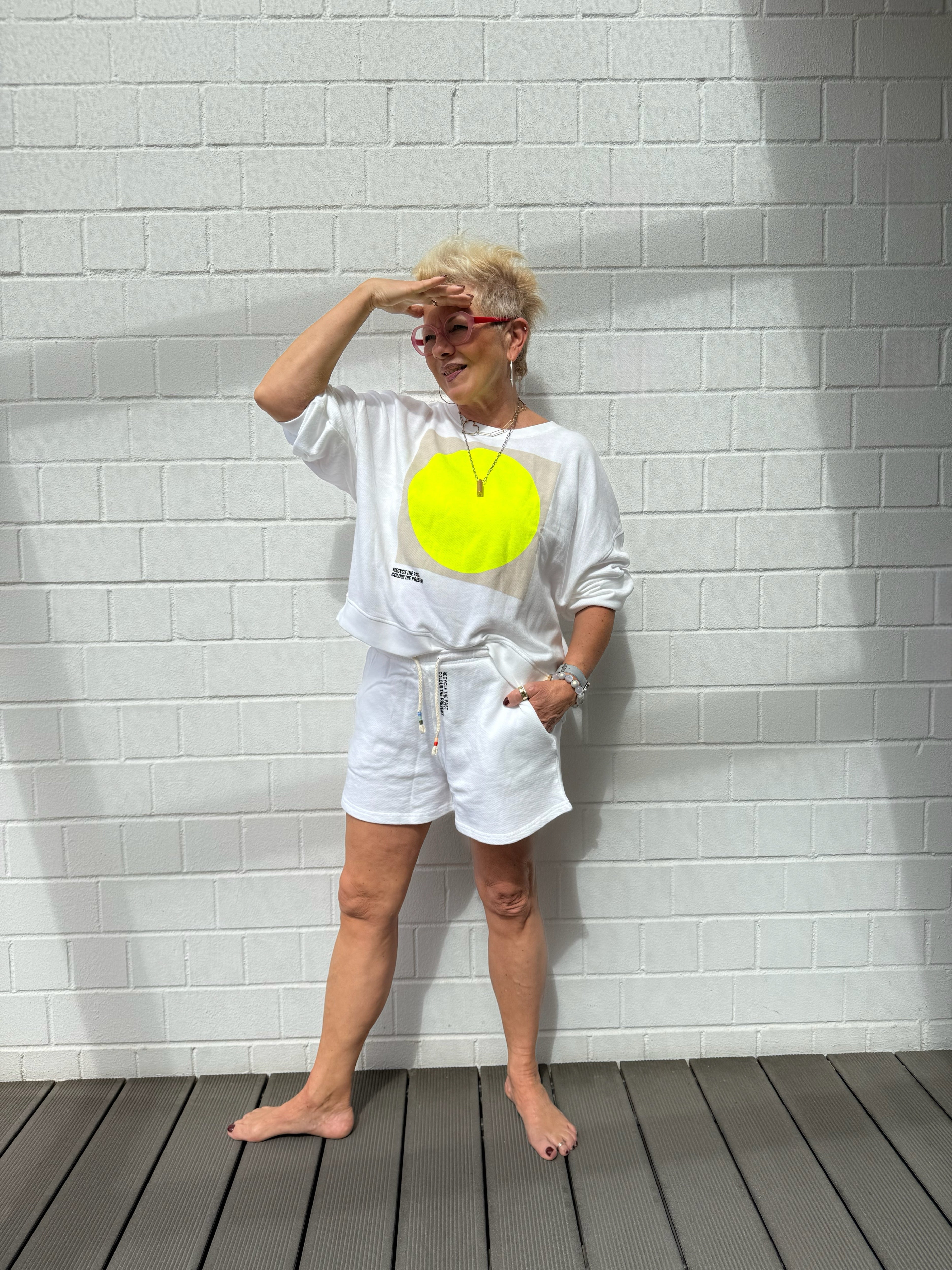 Oversized Sweatshirt GRAZ in Optic White