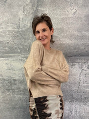 Brushed Cashmere Pullover in AUTUMN