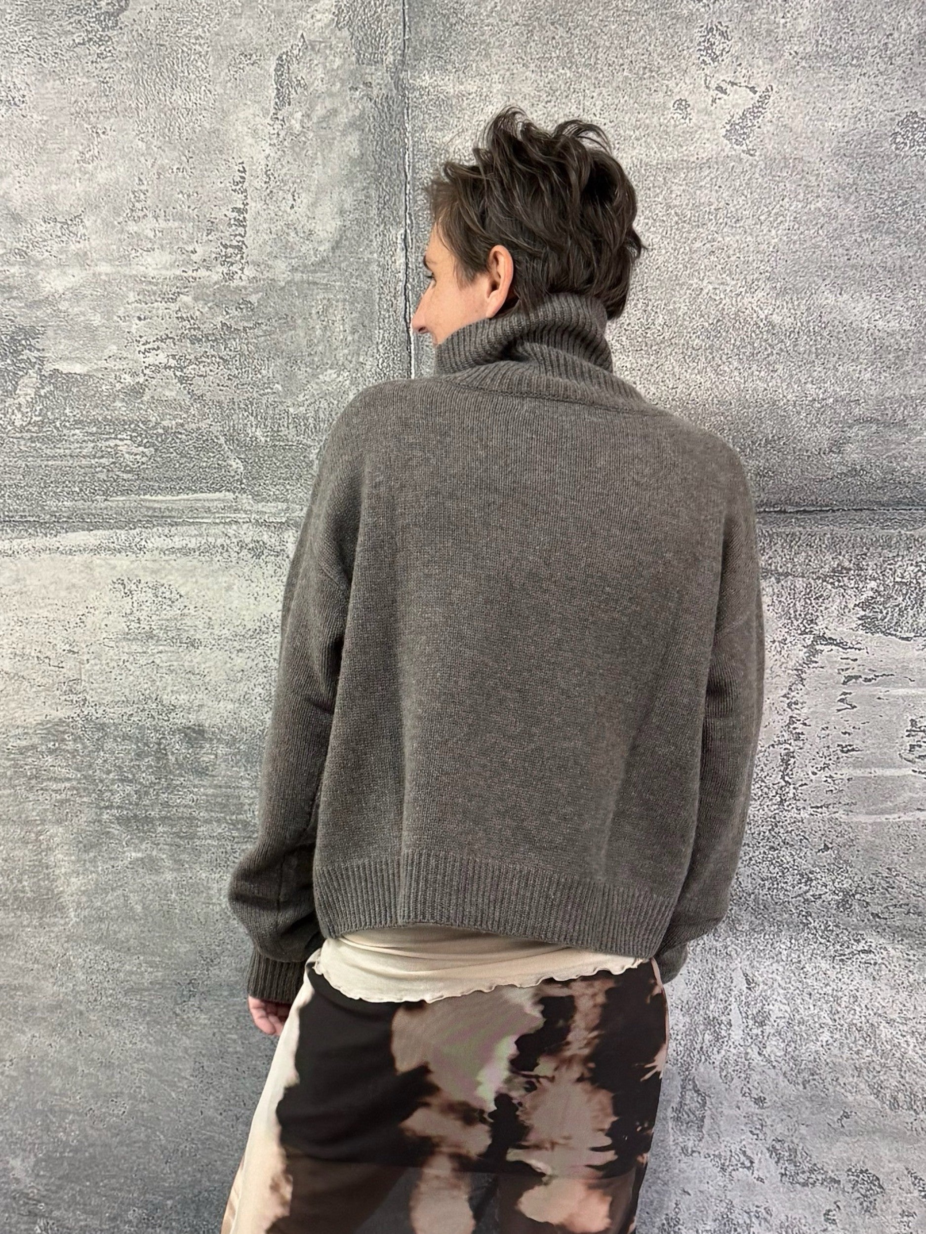 Kaschmir Pullover mit Stehkragen in MULL