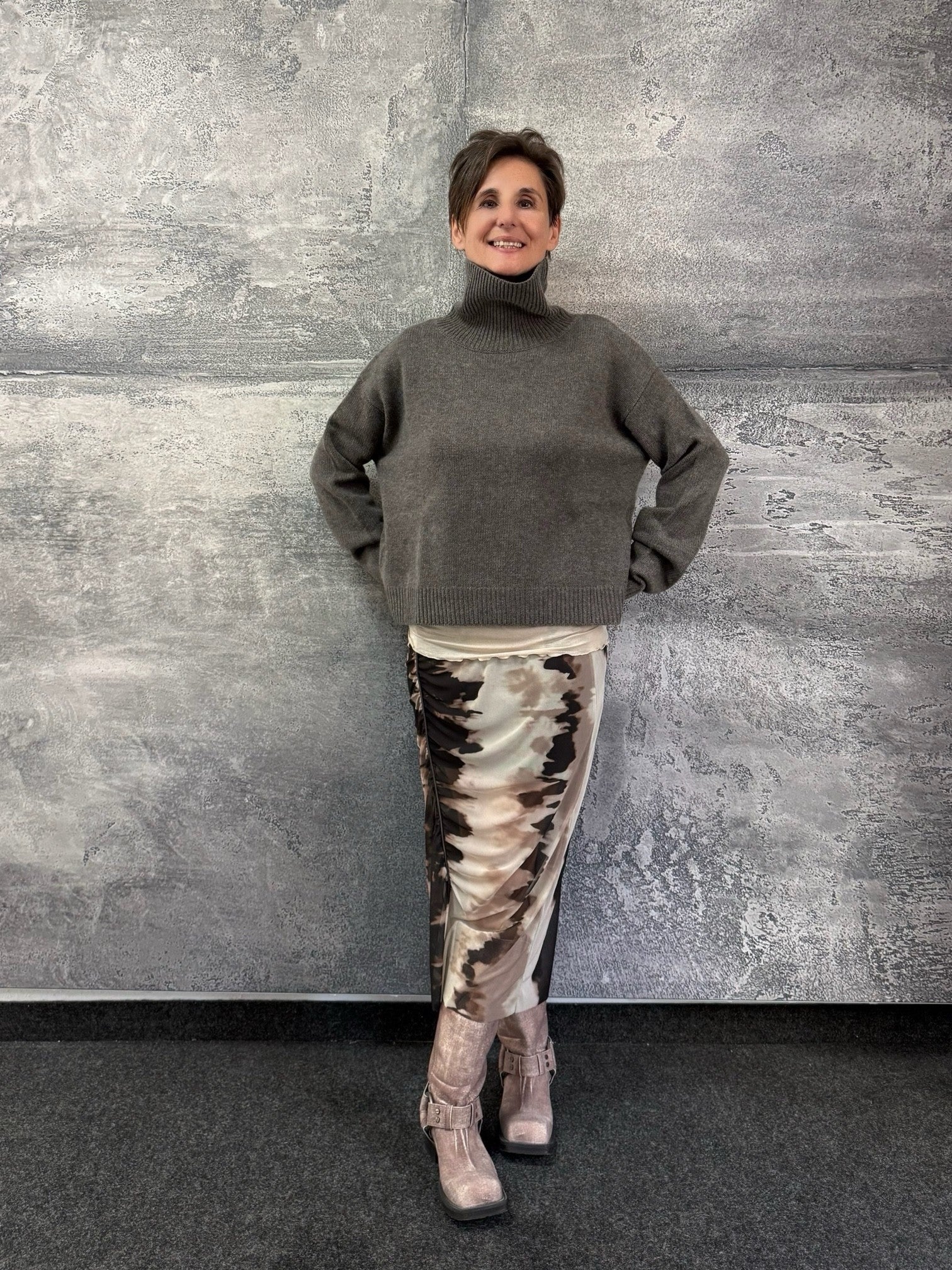 Kaschmir Pullover mit Stehkragen in MULL