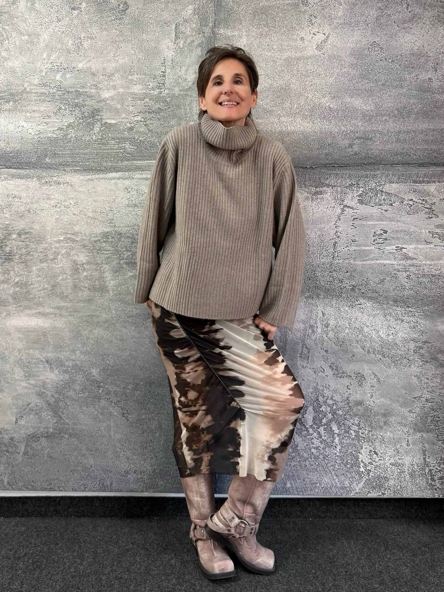 Kaschmir Pullover mit Rippe in CONWAY