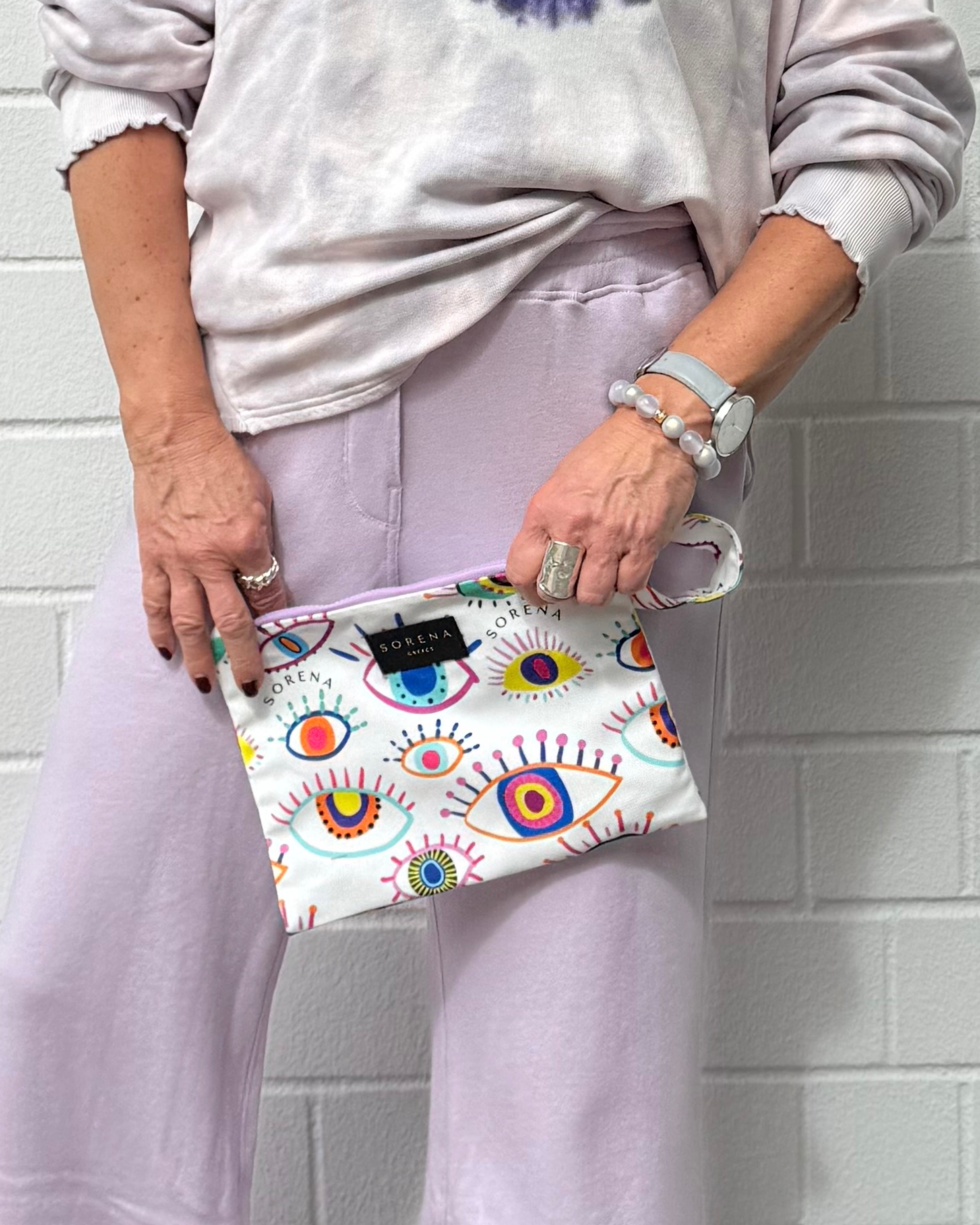 Kleine Stofftasche Lucky Clutch 011 Weiß