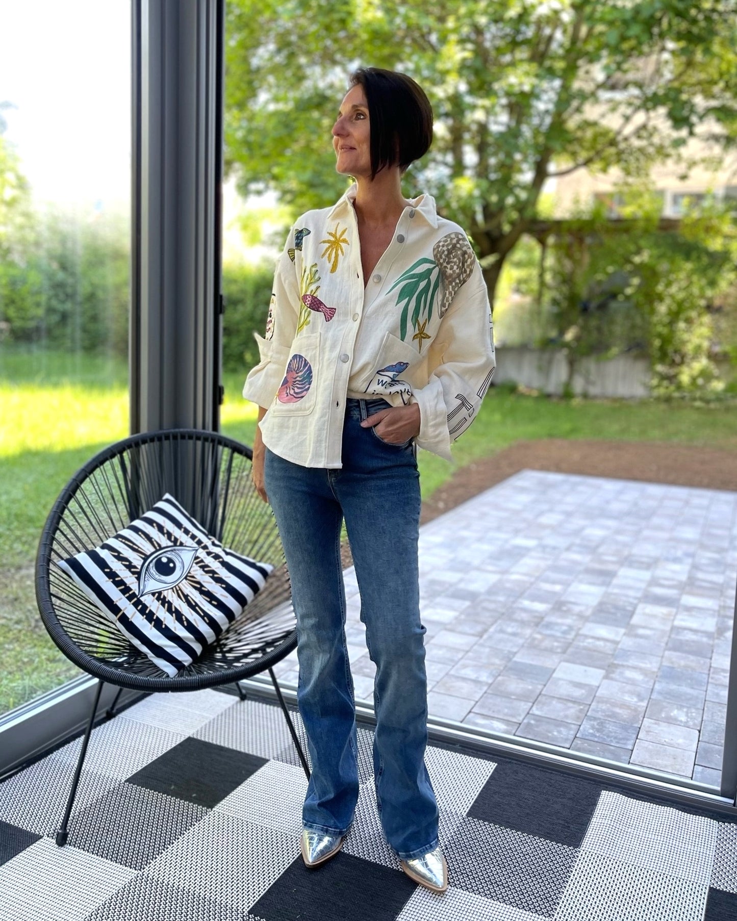 Jeans Lindenhof new Flare Fit in Mittelblau