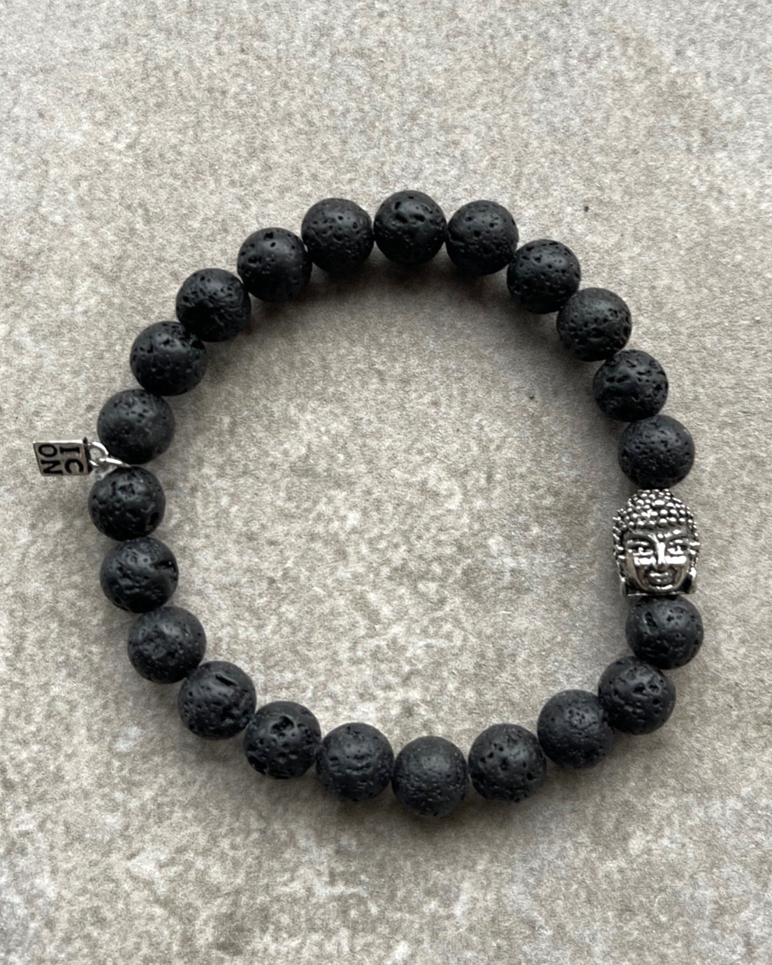 Armband BURMA mit Perlen und Buddha Lava