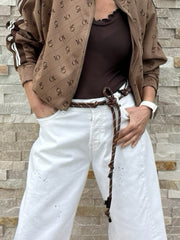 Kordel Gürtel in Braun