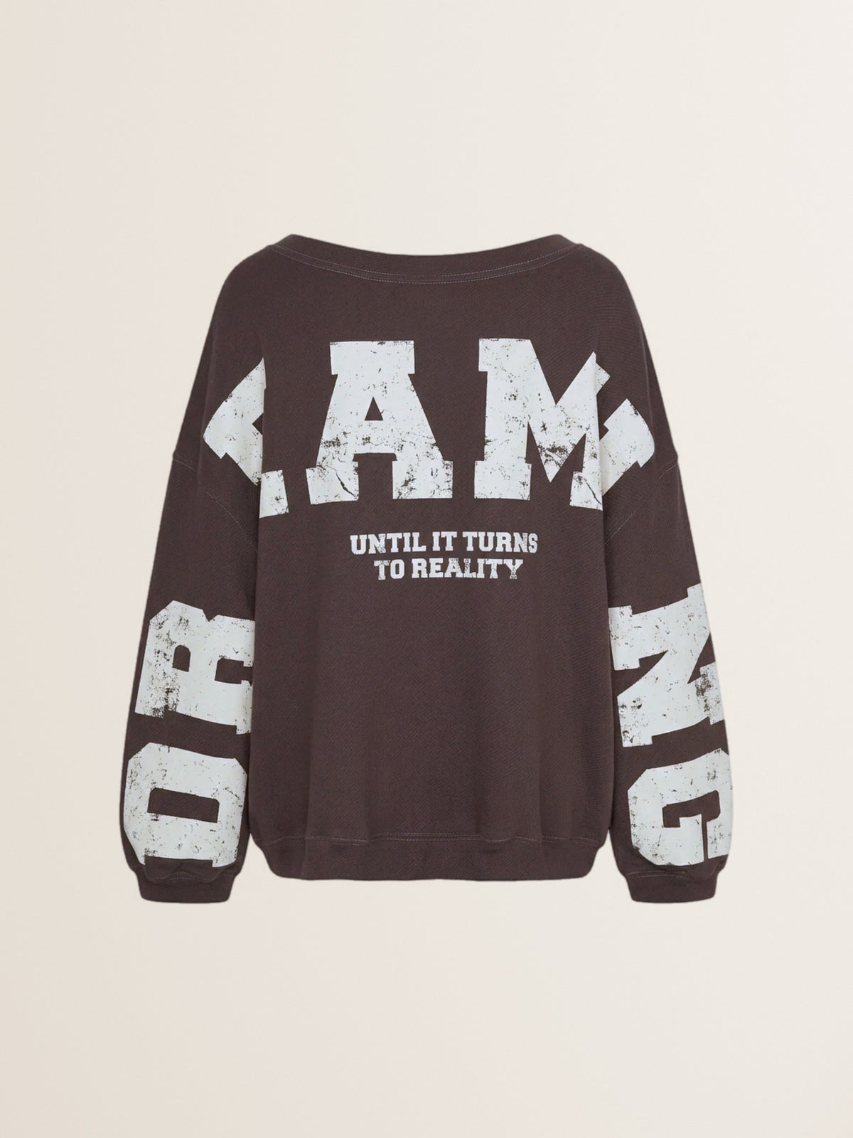 Oversized Sweatshirt Sky Dreaming in Espresso