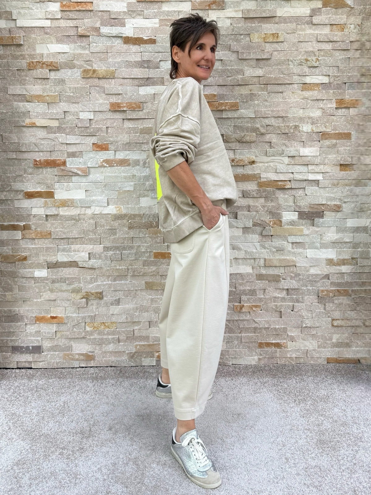 Oversized Sweatshirt Sky Organic Circles Nature