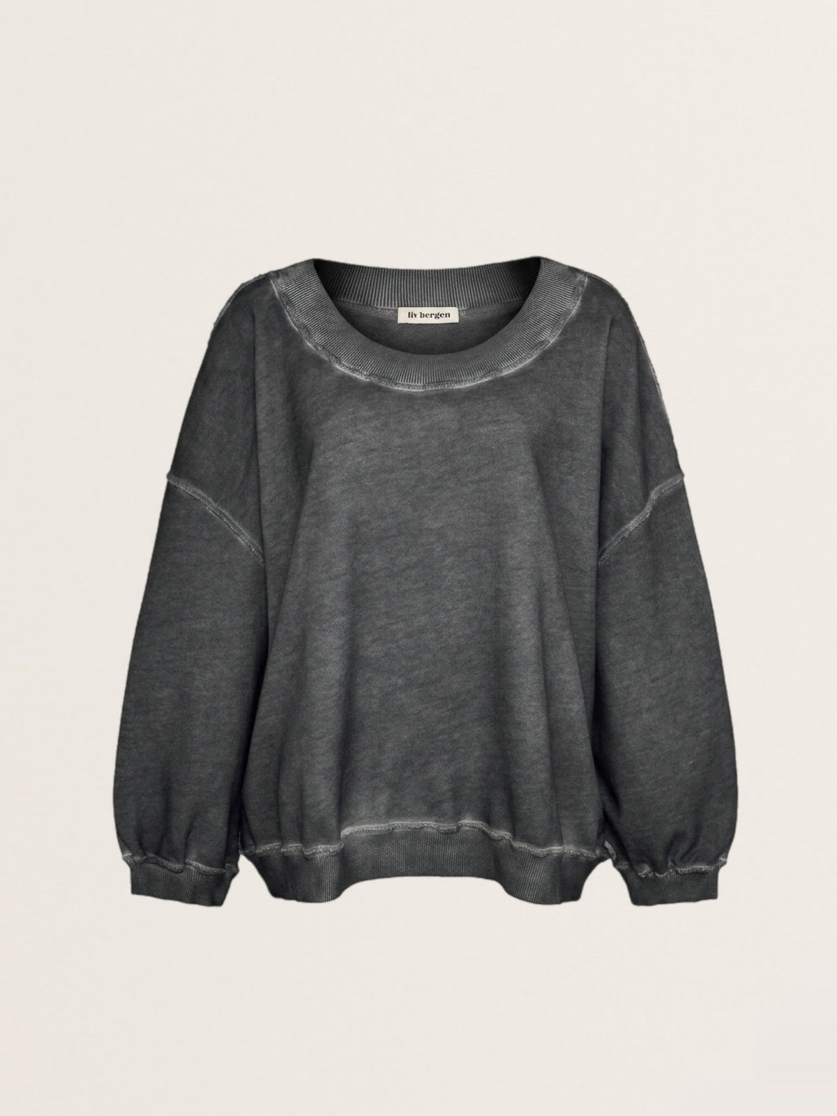 Oversized Sweatshirt Sky Organic Espresso
