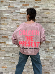 Oversized Sweatshirt Sky Organic Rosa Secco