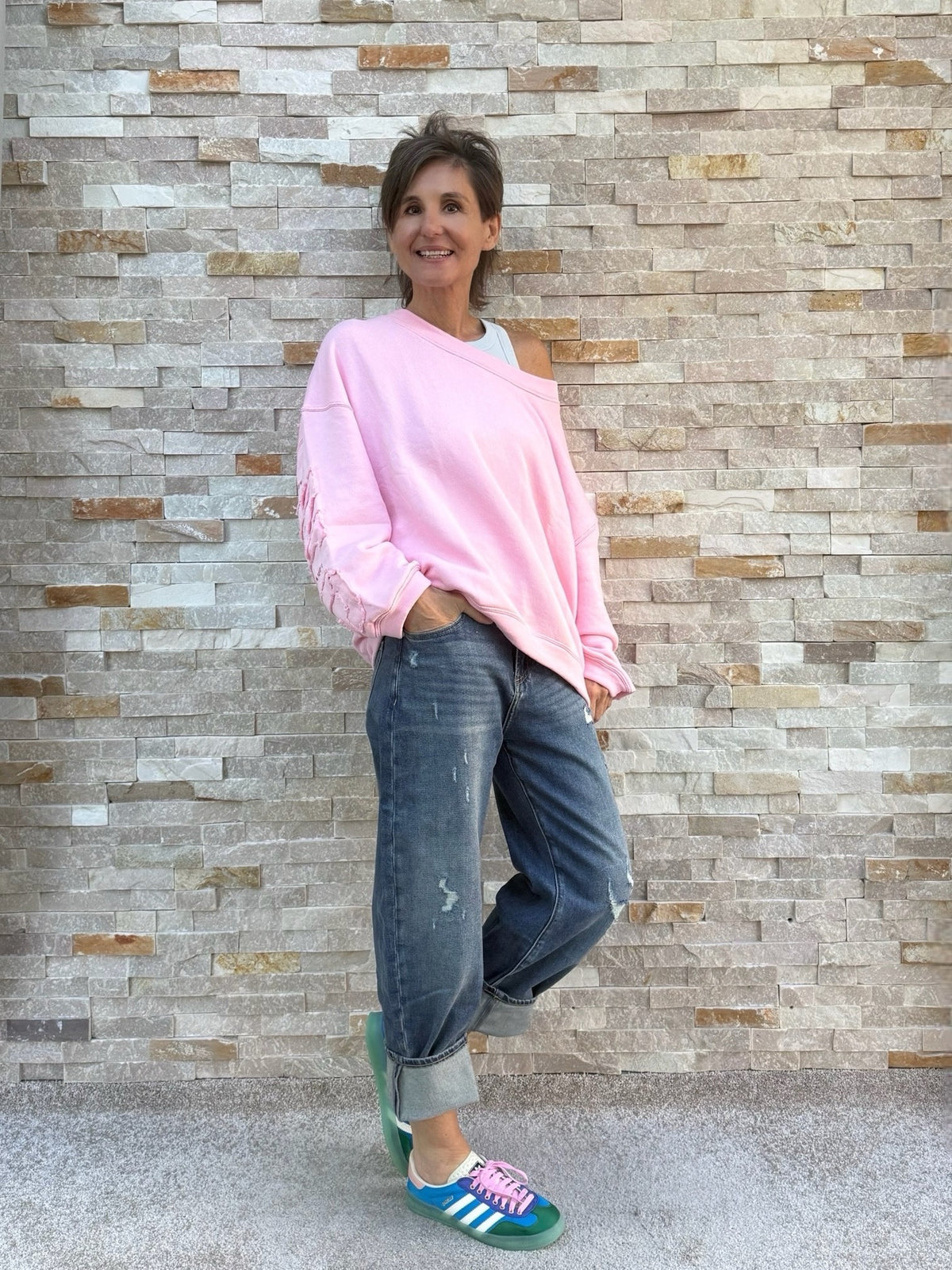 Oversized Sweatshirt SKY VOYAGING in Candy