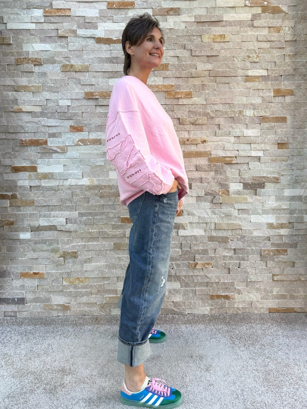Oversized Sweatshirt SKY VOYAGING in Candy