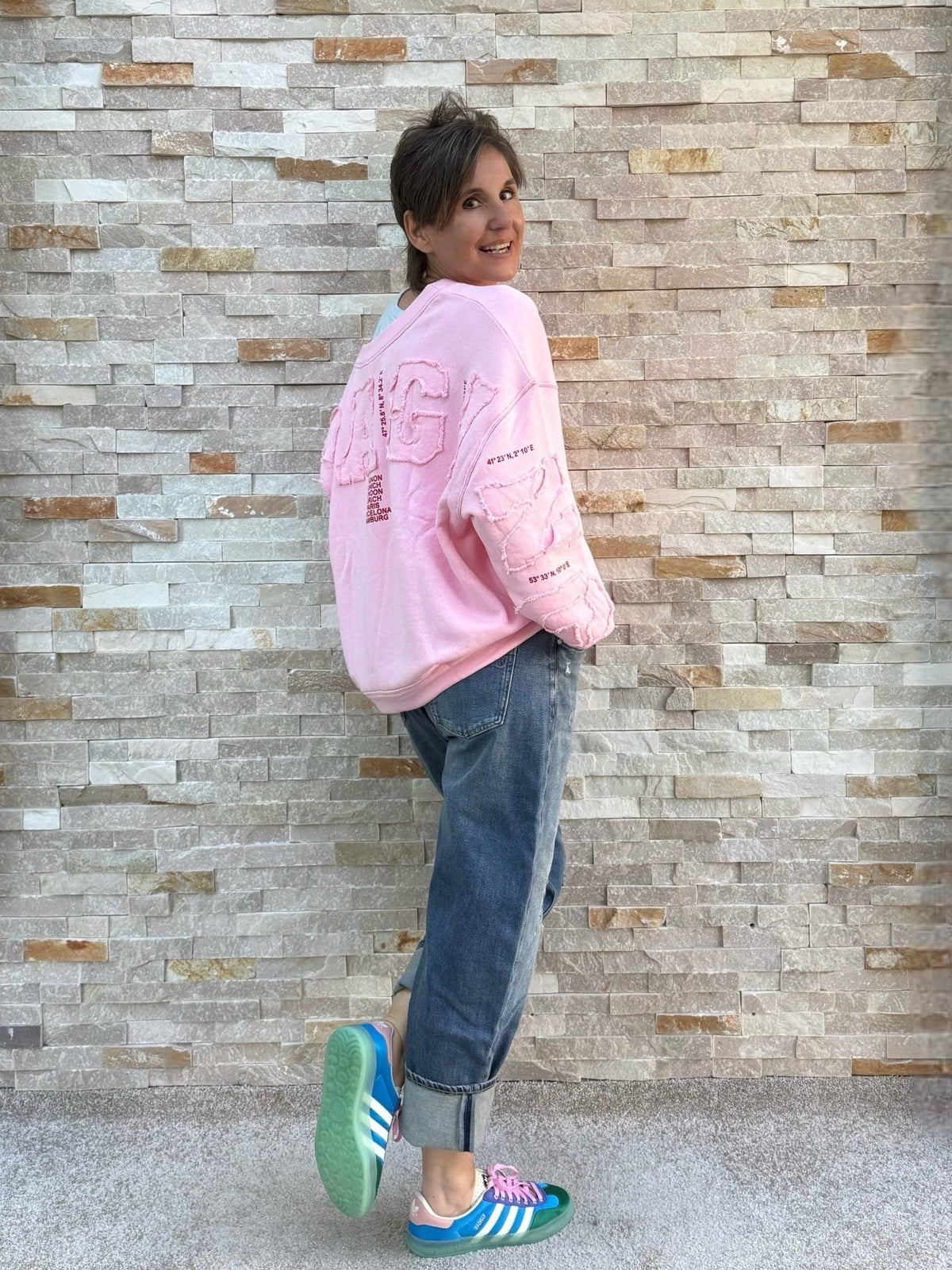 Oversized Sweatshirt SKY VOYAGING in Candy