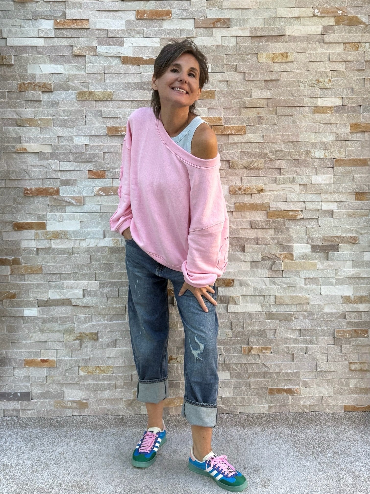 Oversized Sweatshirt SKY VOYAGING in Candy