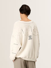 Oversized Sweatshirt SKY VOYAGING in Tofu