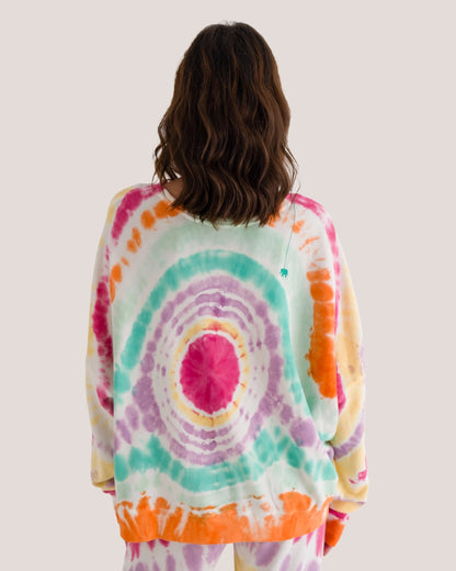 Oversized Batik Sweatshirt MOA Bio Baumwolle Multicolor