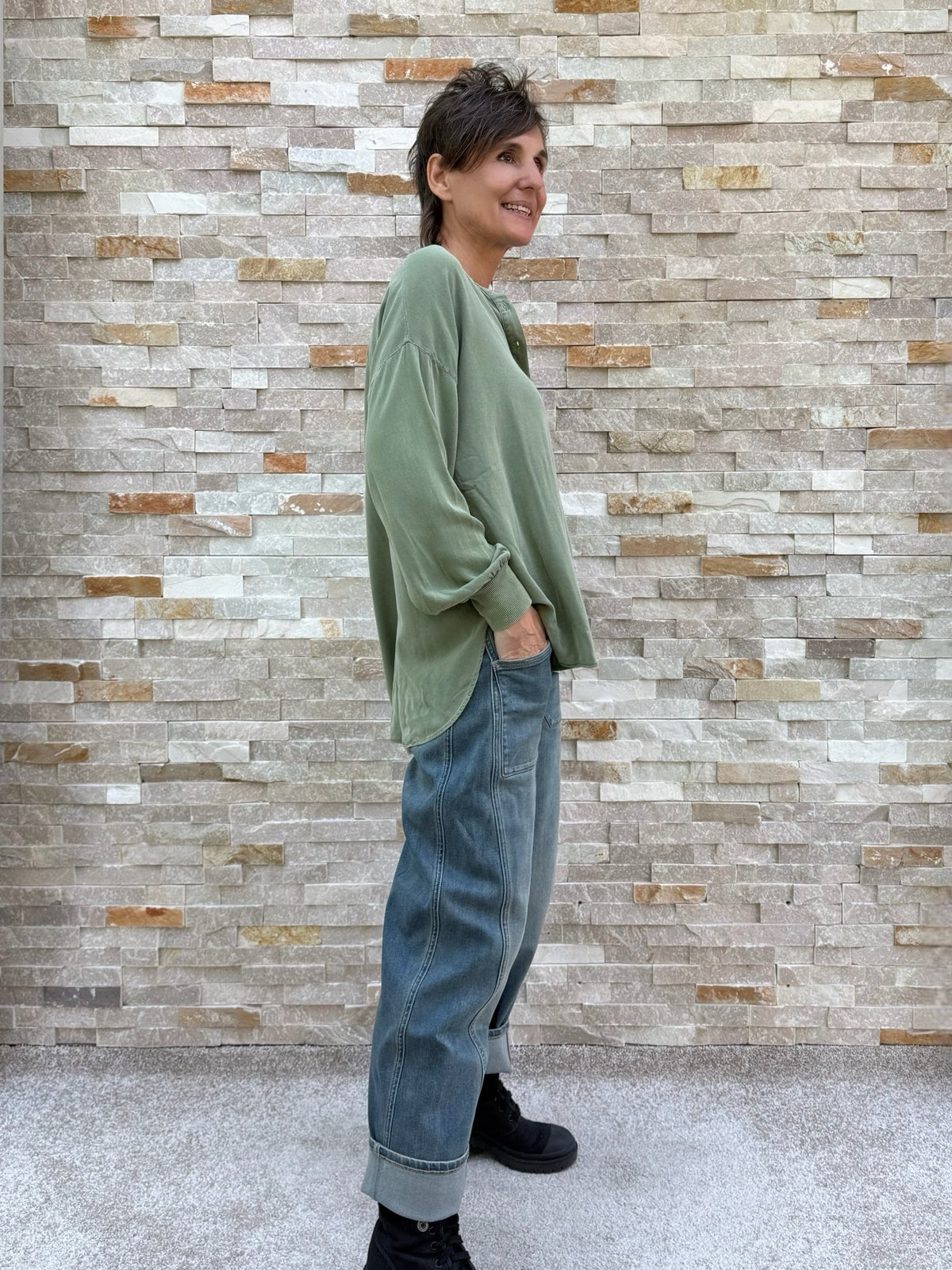 Viscose Blouse MARTY in thyme
