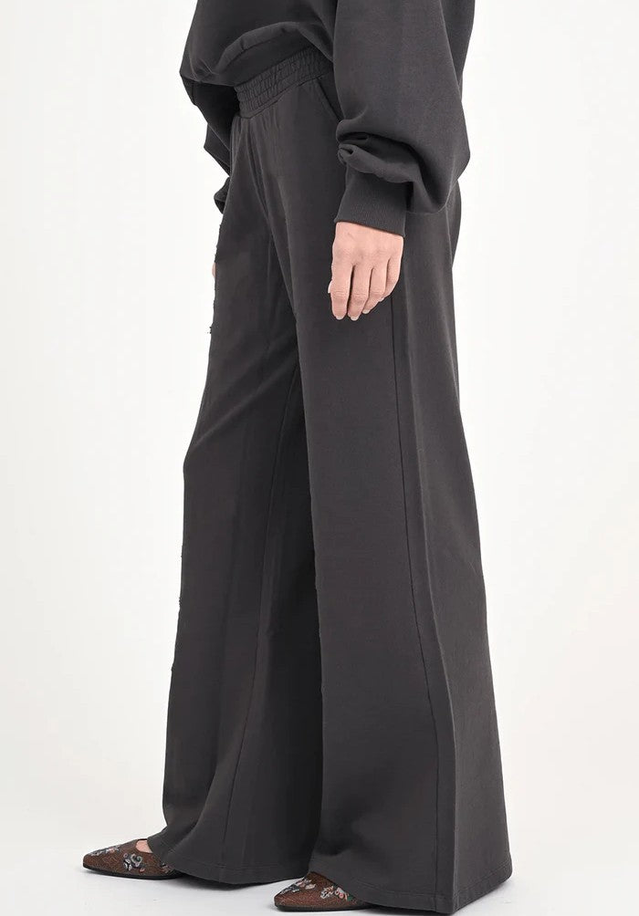 Sweat-Pants LELY mit weitem Bein in Dolphin