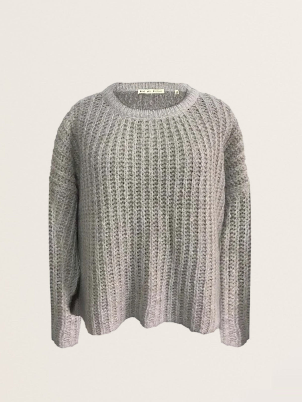 Oversize Strickpullover Moon in Hellgrau