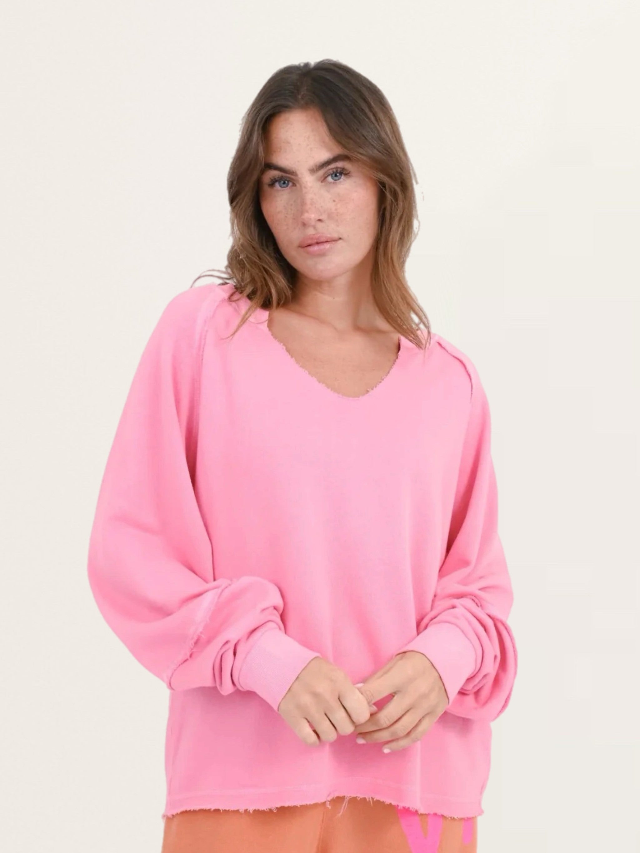 Oversized Sweatshirt Madison in Hibiscus