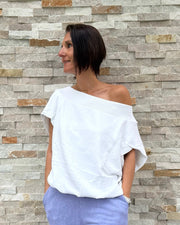 Balloon Sweatshirt SONA ohne Arm in Weiß