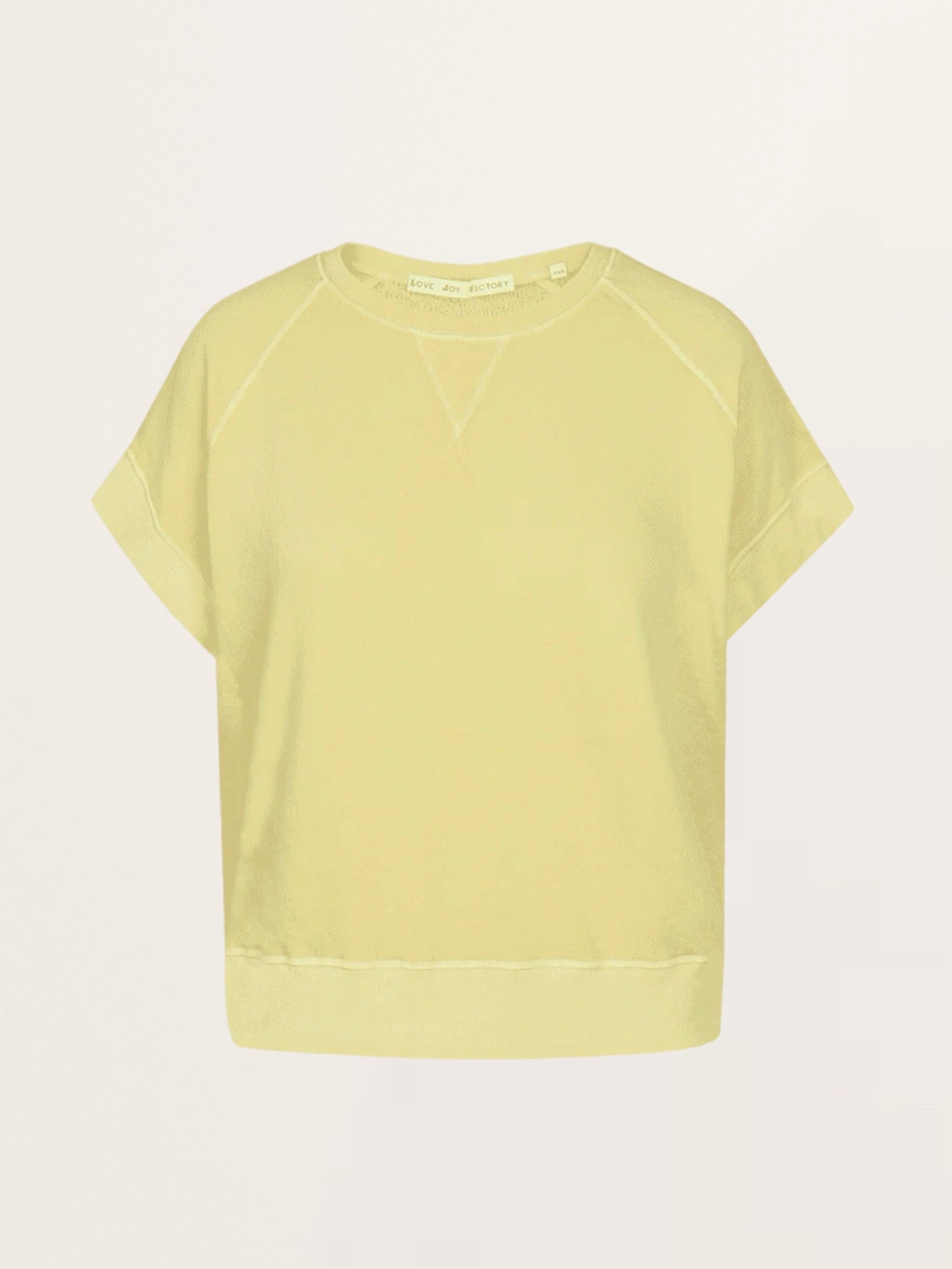 Kurzarm Sweatshirt TORIA in Lemoade