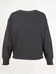 Sweatshirt ROSE mit Rüschen Details in Dolphin