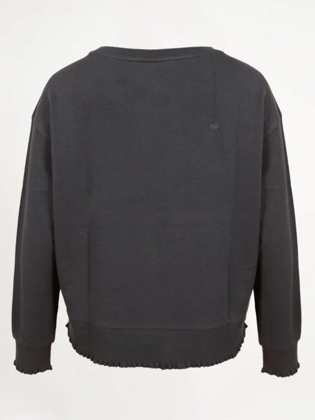 Sweatshirt ROSE mit Rüschen Details in Dolphin