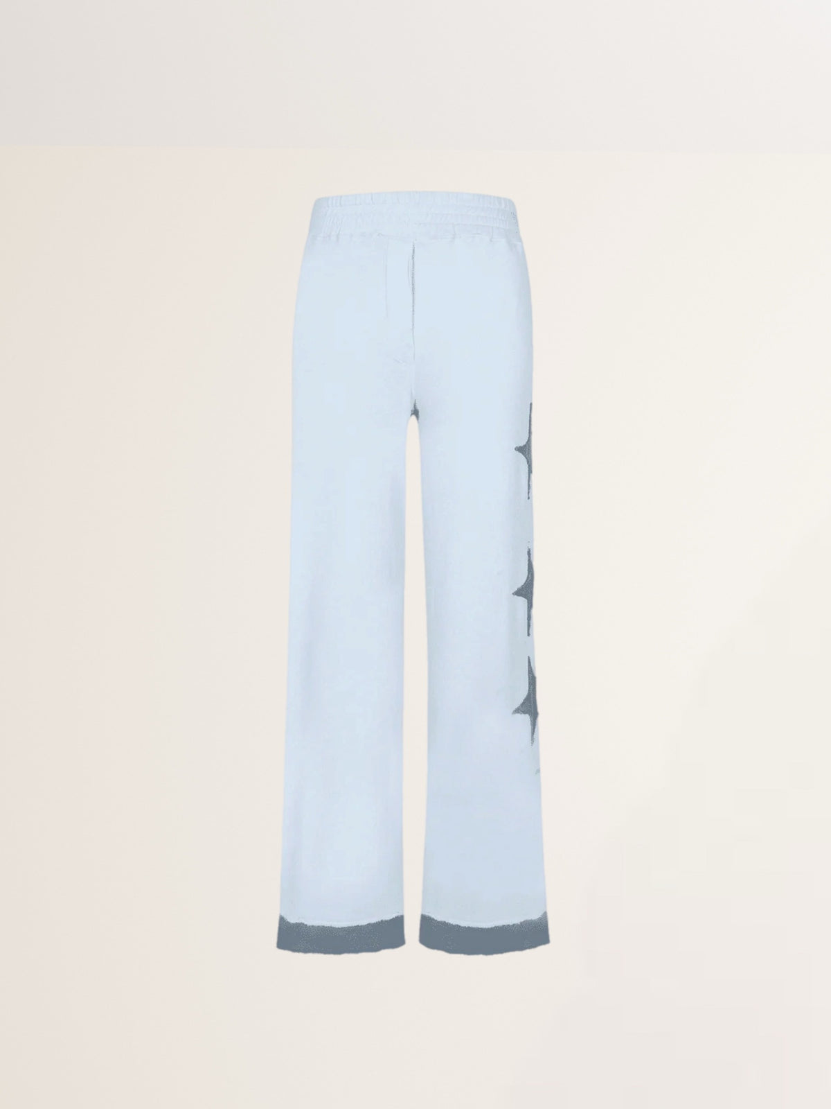 Sweat-Pants Mayari mit Sternen in Hellblau - Grau