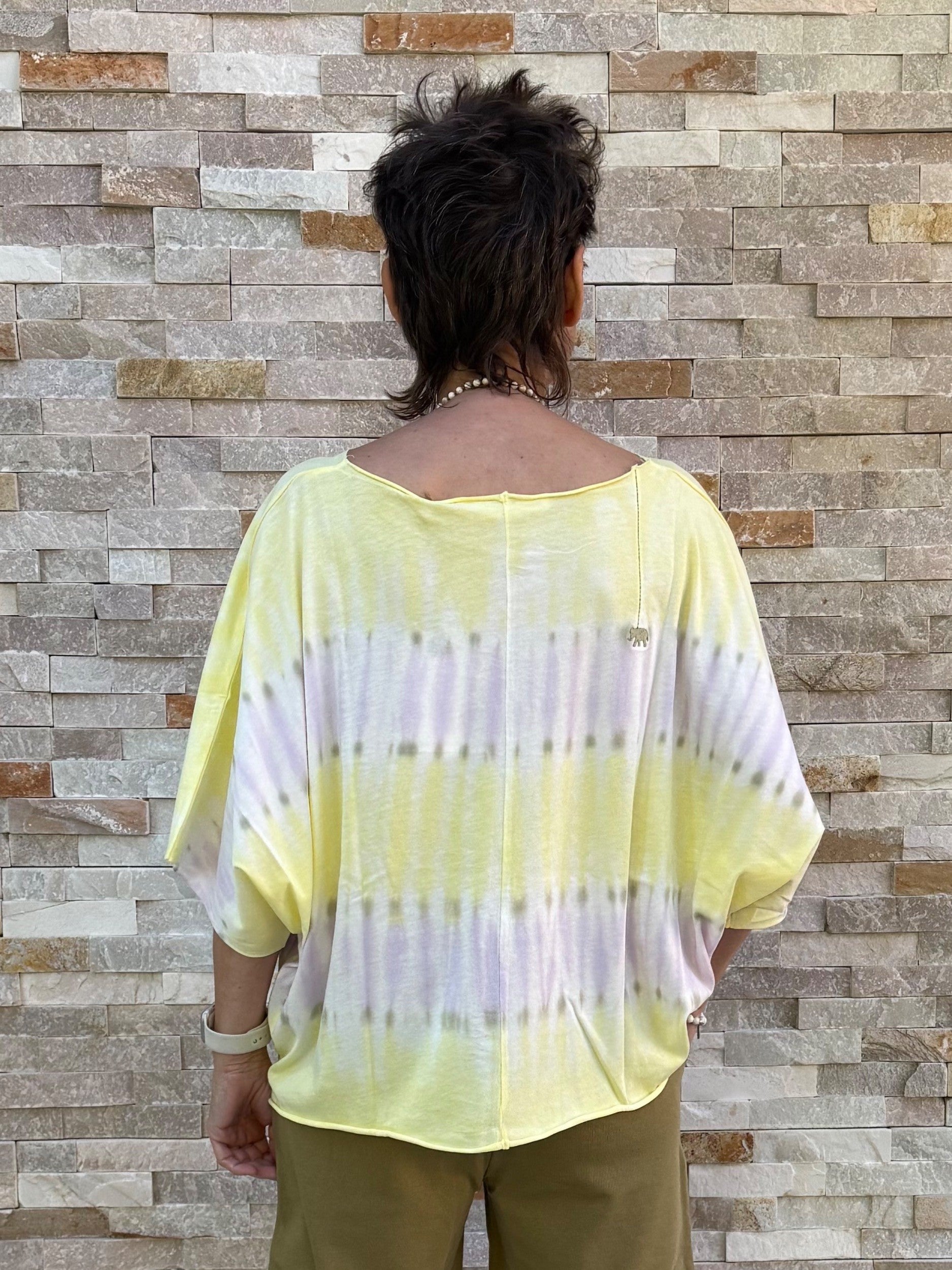 Batik T-Shirt RUMBIA in Lemonade