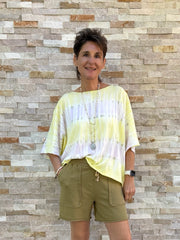Batik T-Shirt RUMBIA in Lemonade