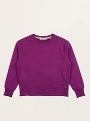 Sweatshirt mit Rüschendetail in Dark Purple