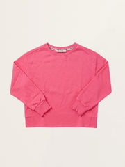 Sweatshirt mit Rüschendetail in Pink Lemonade