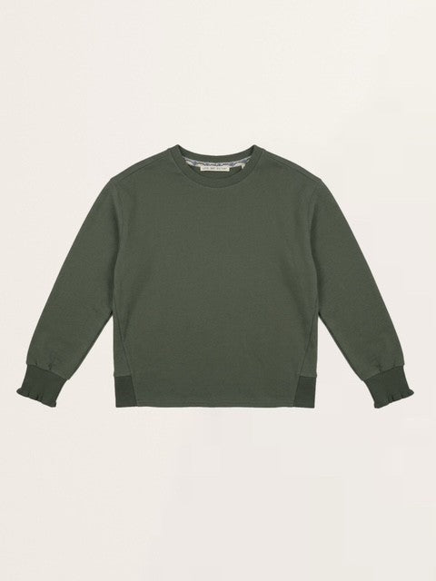 Sweatshirt mit Rüschendetail in Thyme