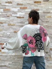 Oversized Sweatshirt TARI mit Blumendruck