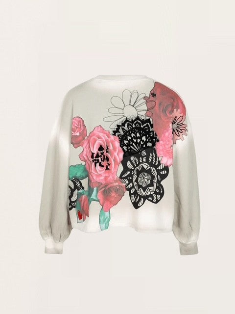 Oversized Sweatshirt TARI mit Blumendruck