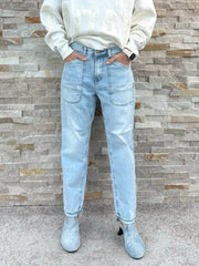 Girl Friend Jeans FERREOL in Hellblau
