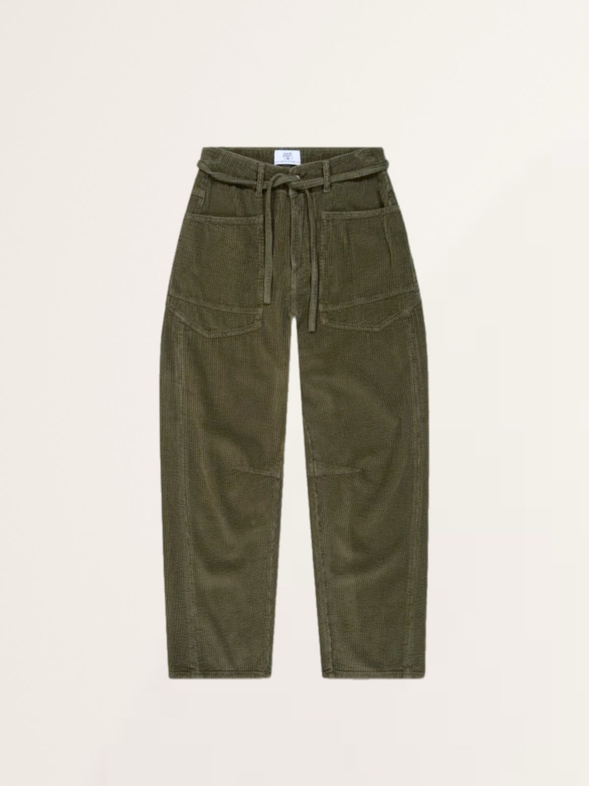 Cordhose Madie Bubbles aus Baumwolle mit aufgesetzen Taschen in Khaki