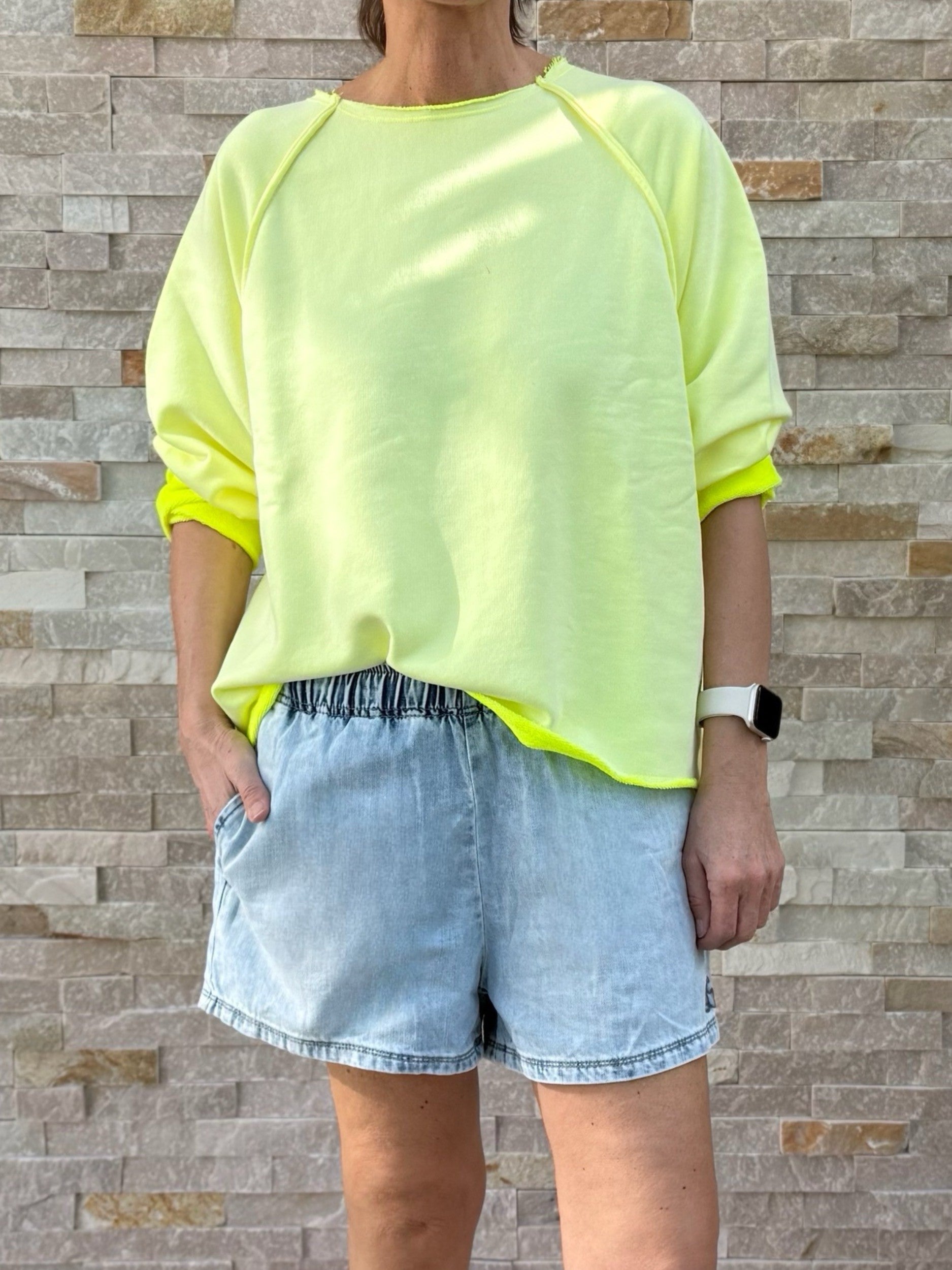 Denim Shorts GINESTE in Hellblau