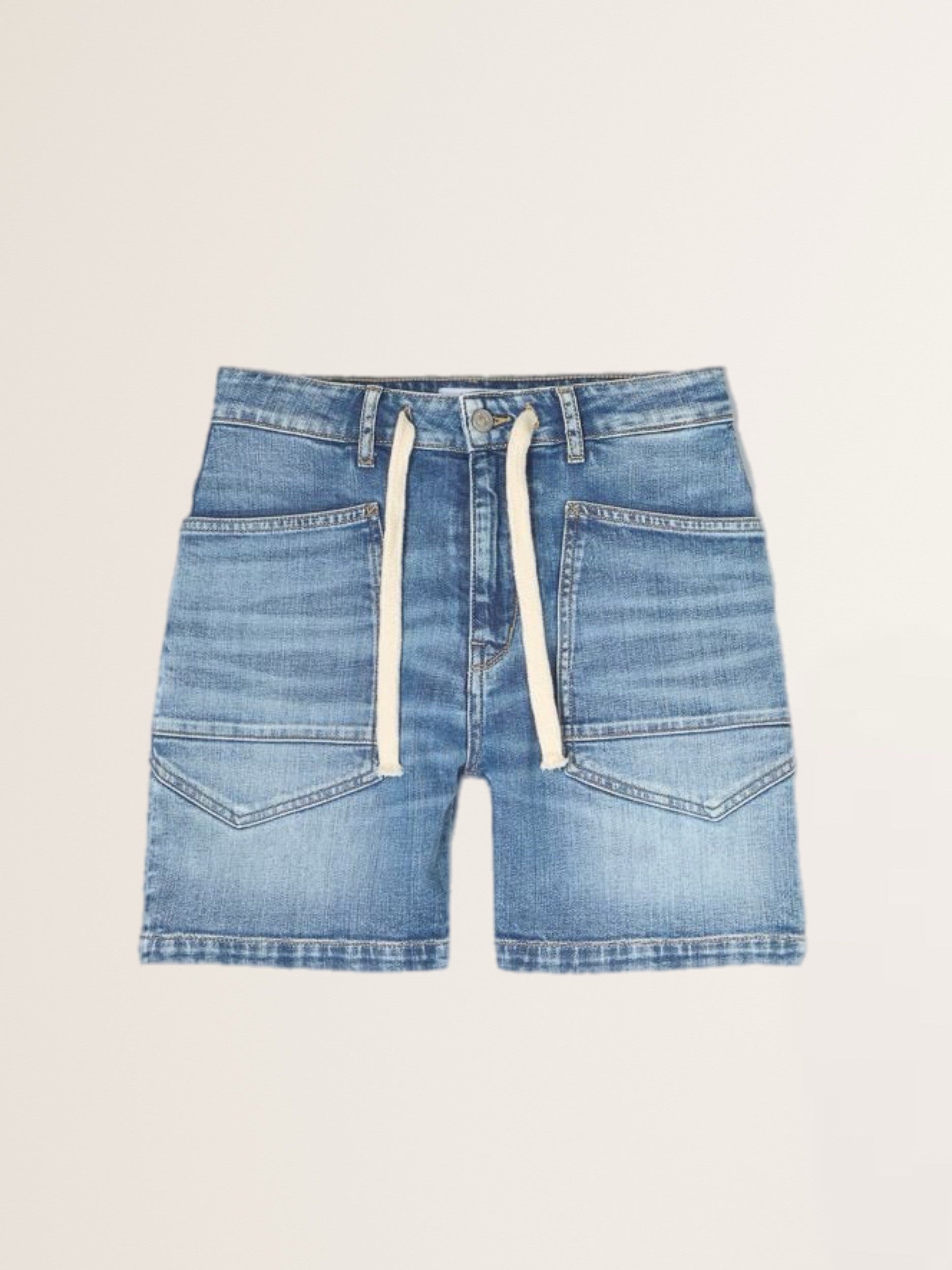 Jeans Shorts MADO mit Tunnelzug in Blue