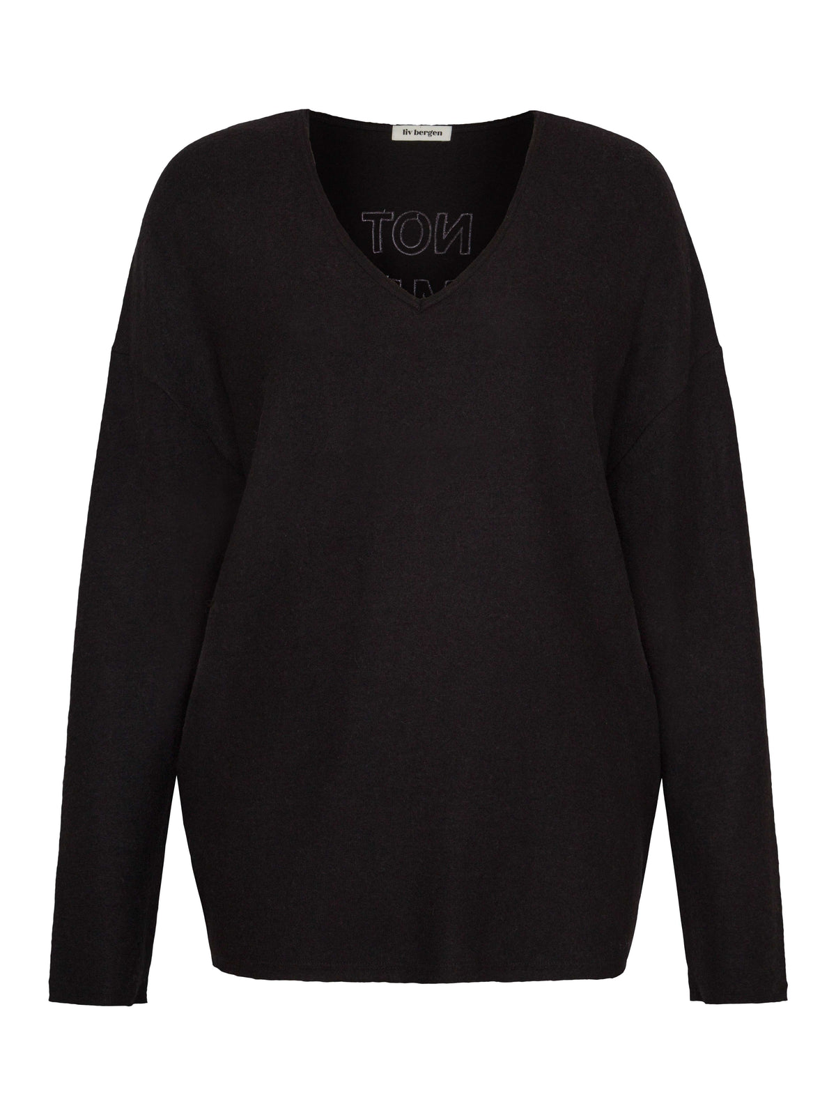 Sweatshirt JUPITER NOT with embroidery in black