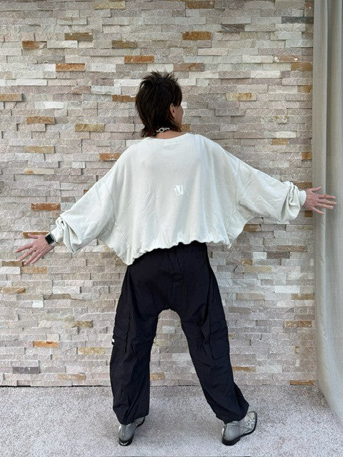 Balloon Sweatshirt GRETA VINTAGE in Ivory