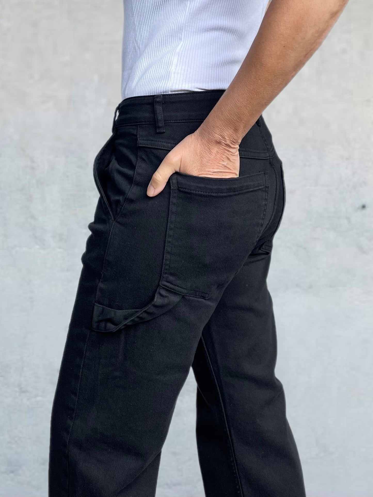 Chino Jeans in Schwarz