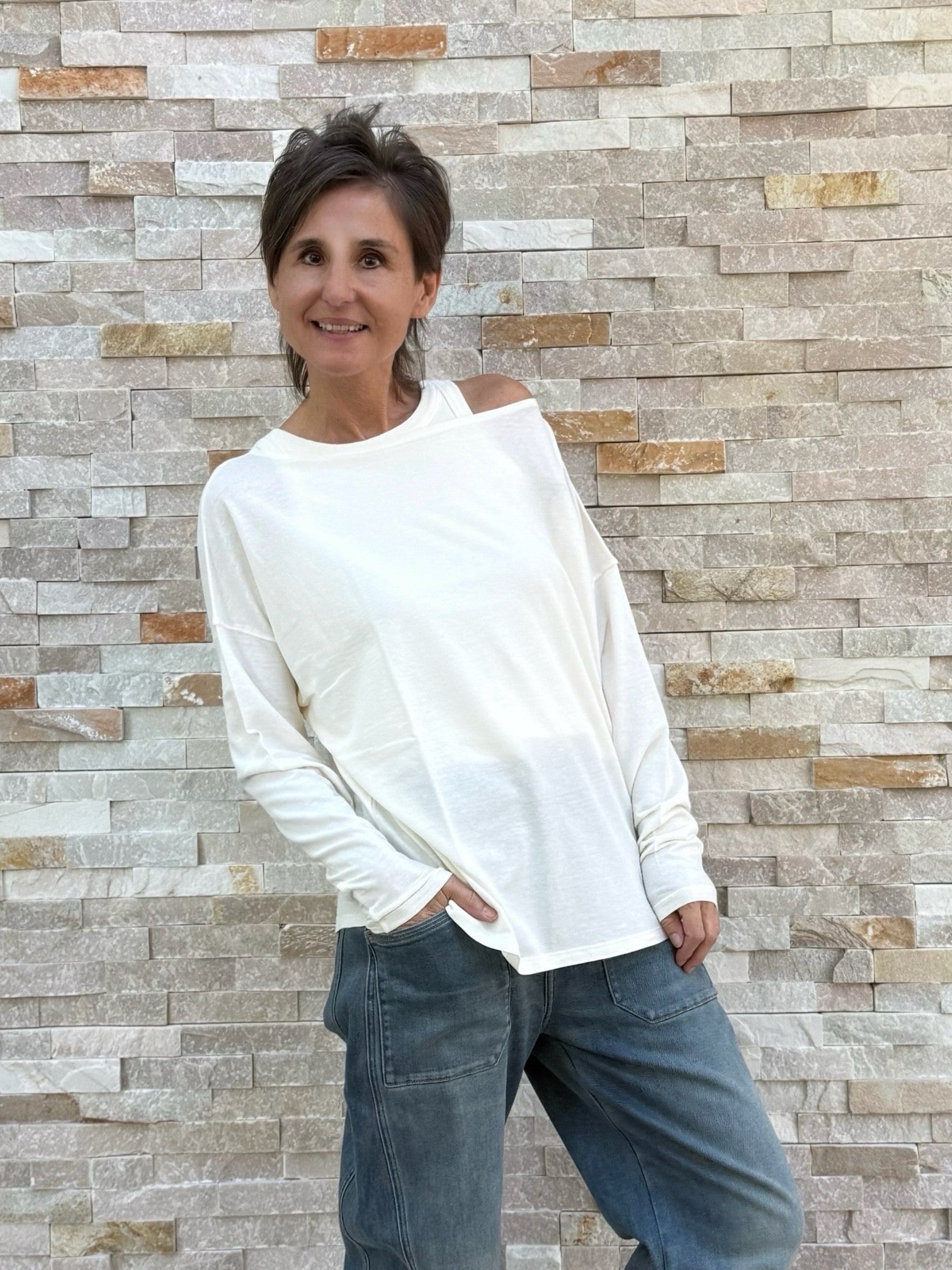 Longsleeves Shirt OUDREAMY in chalk