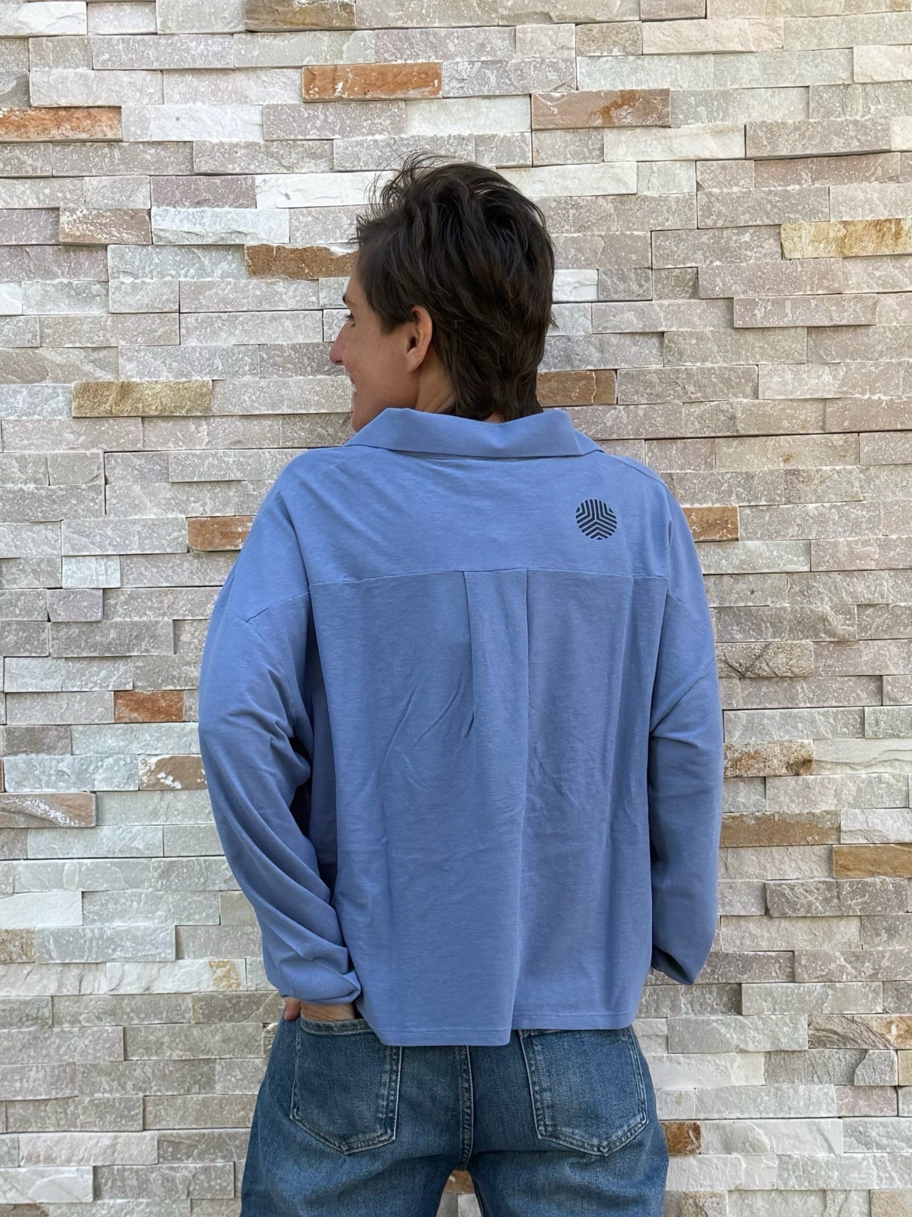 Polo Shirt OUJOKER in blue ice