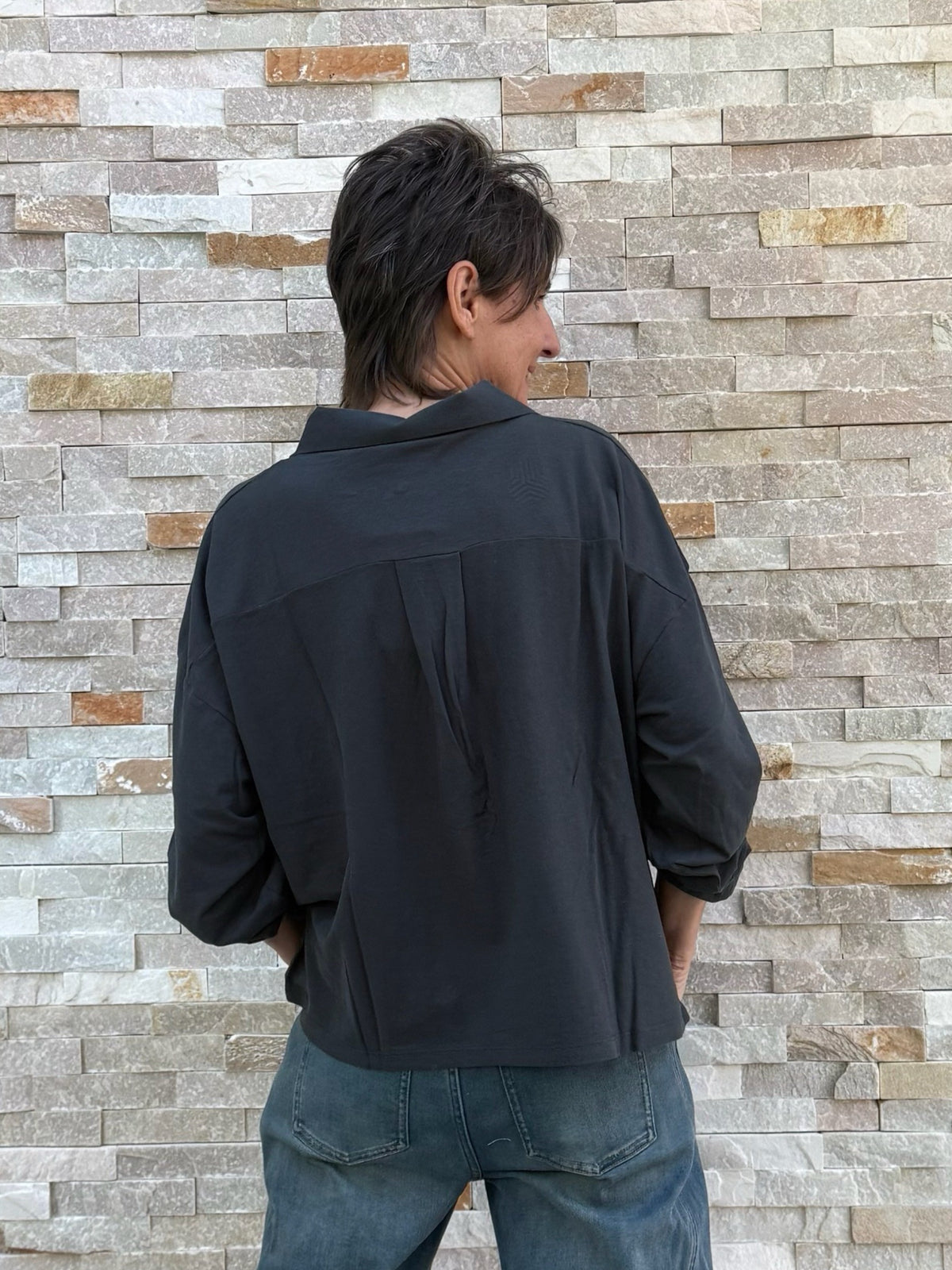 Polo Shirt OUJOKER in charcoal