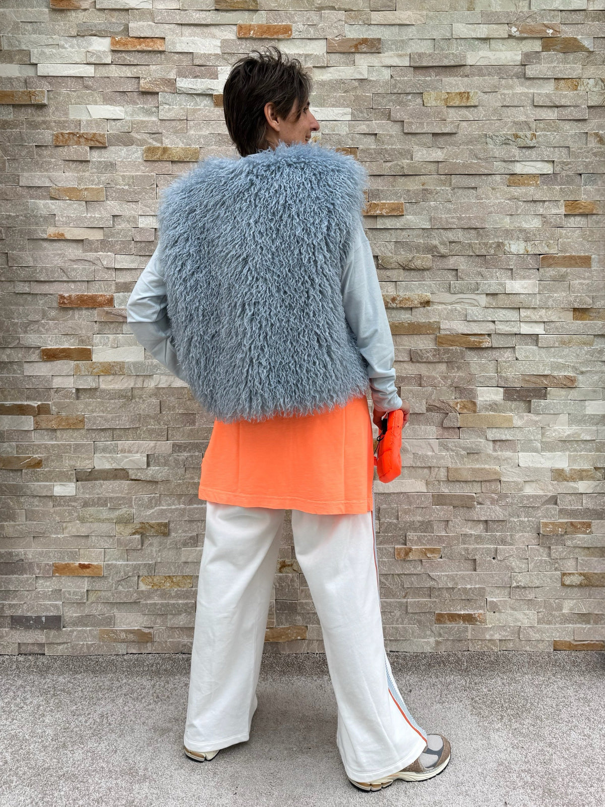Track Pants OUMARLEY mit Seitenstreifen in chalk