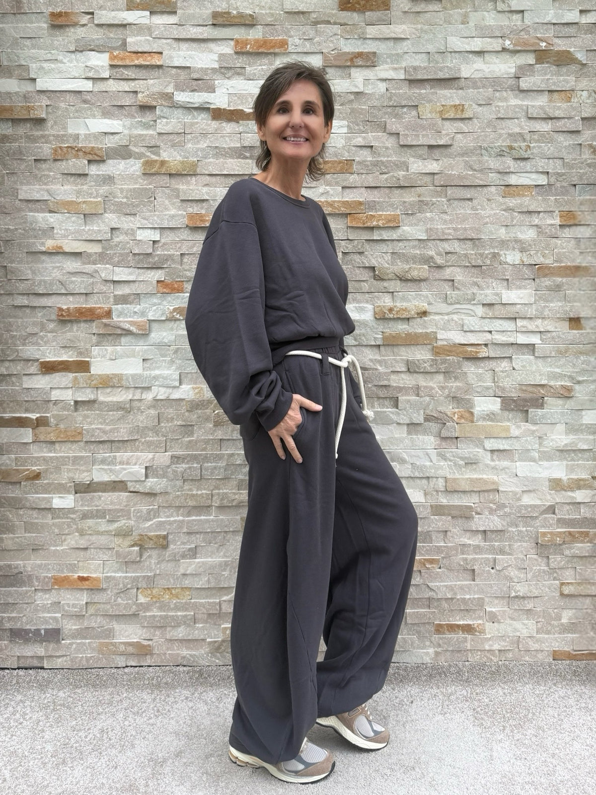 Barrel Jogg Pants OUSUGAR in charcoal