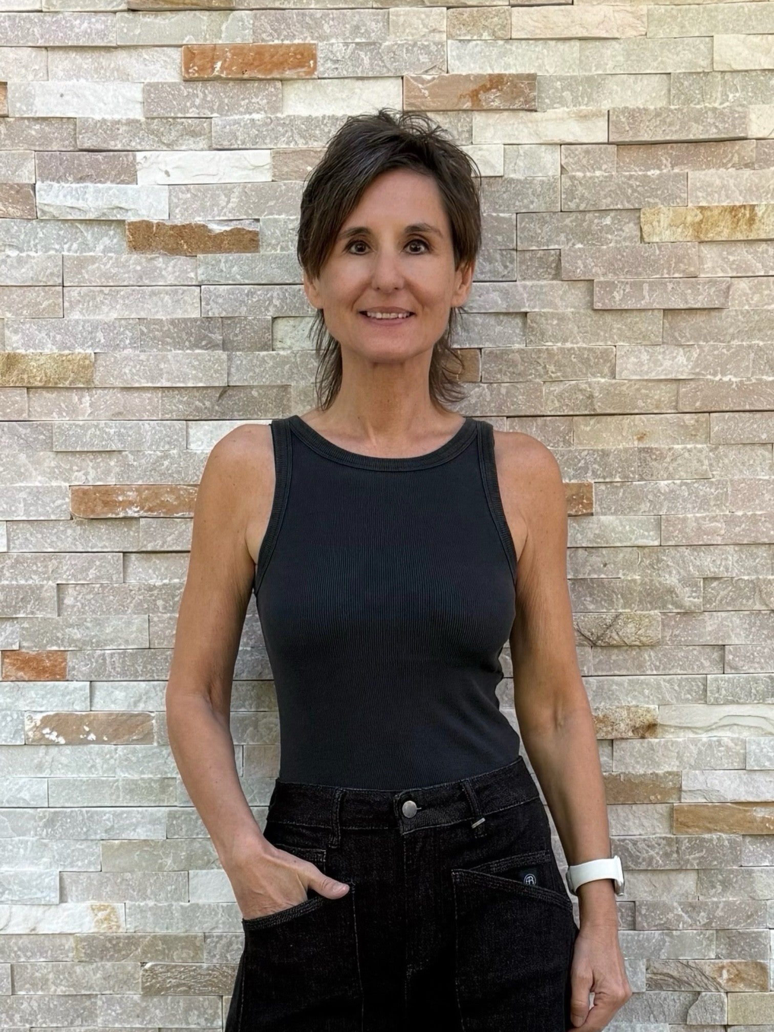 Tank Top OULONA in faded black