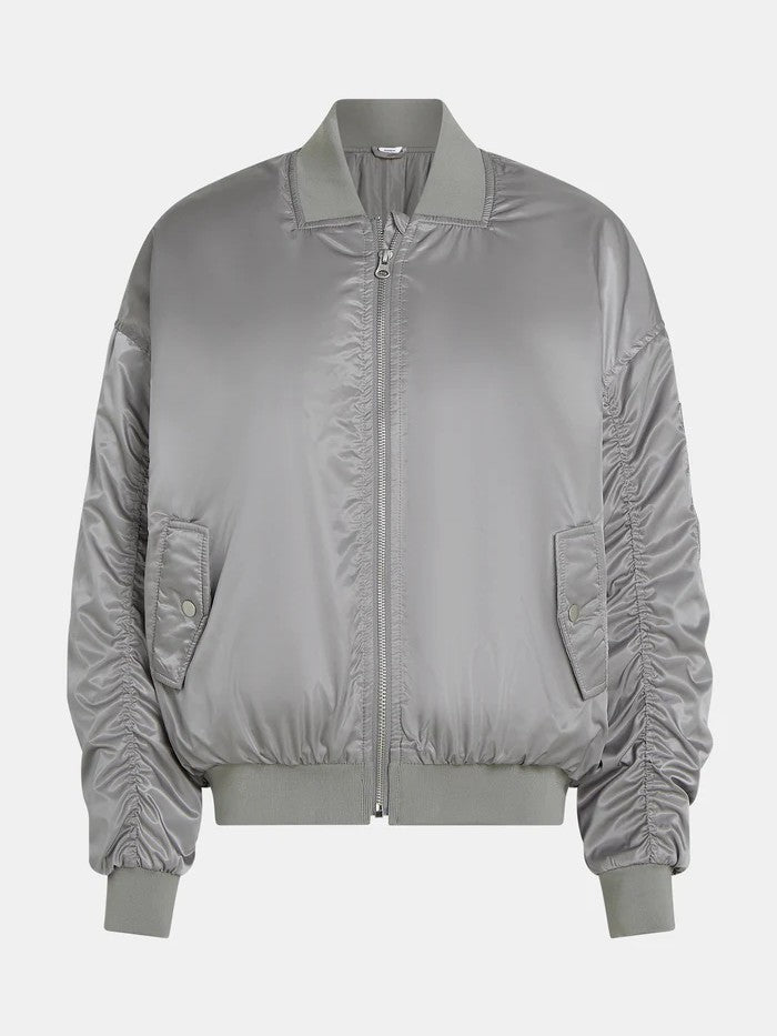 Blouson / Bomberjacke in Silbergrau