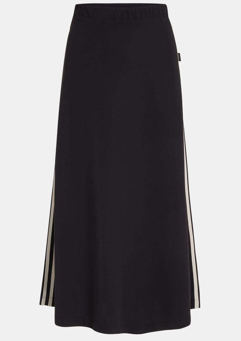 Midi Rock Anna Stripe Schwarz